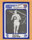 Vernon Hatton Kentucky Wildcats AUTO Signed 1988 Card #162 1958 NCAA Champs