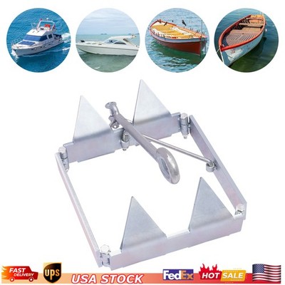 Boat Slide Box Anchor, Foldable Sliding Cube Anchor, Foldable Boat Anchor 13 lbs