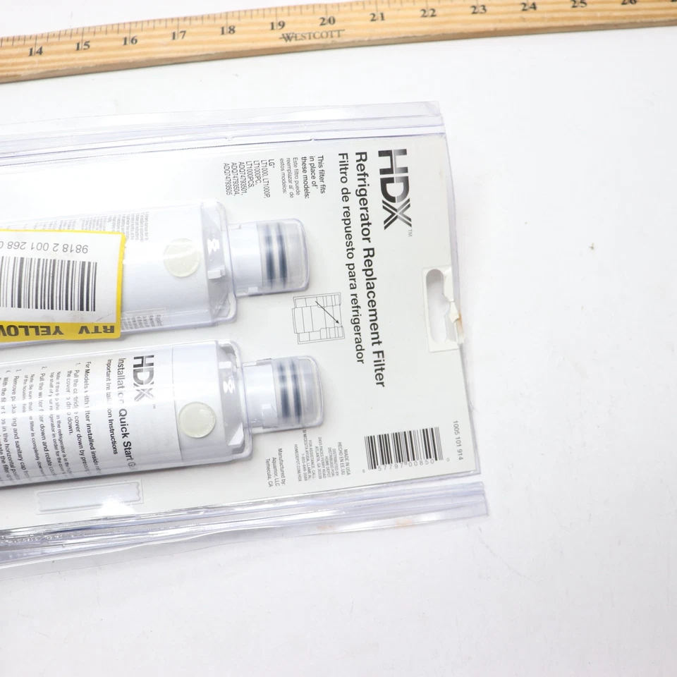 (2-Pk) HDX Refrigerator Water Filter Replacement 1005 101 914 - Image 3 of 4