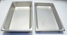 New Lot of Winco Steam Table Pan & Perforated Steam Table Pan Full Size ShpsFREE