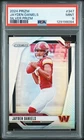 JAYDEN DANIELS 2024 PRIZM SILVER ROOKIE RC #347 PSA 9 MINT COMMANDERS NFL LSU!
