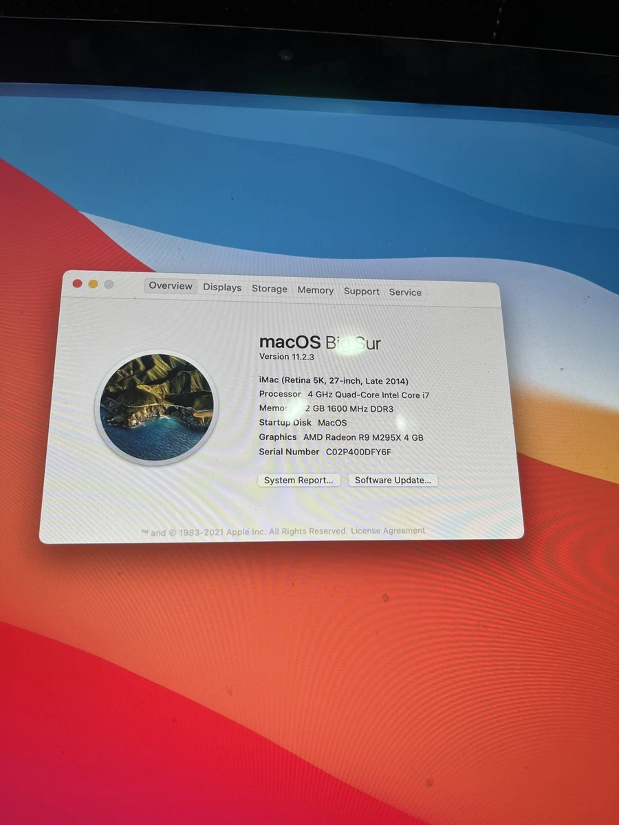 Apple iMac 32 GB RAM 2014 Apple Desktops & All-In-One Computers