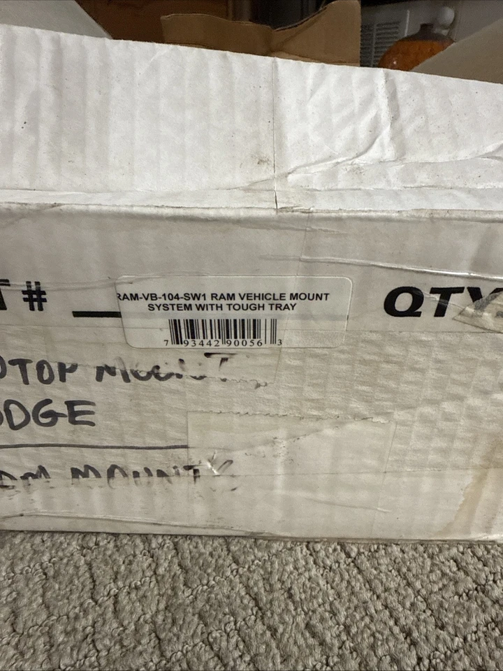 Ram Mounts Vehicle Mount System w Tough Tray No Drill RAM-VB-SW1 NIB Complete - Image 3 of 4