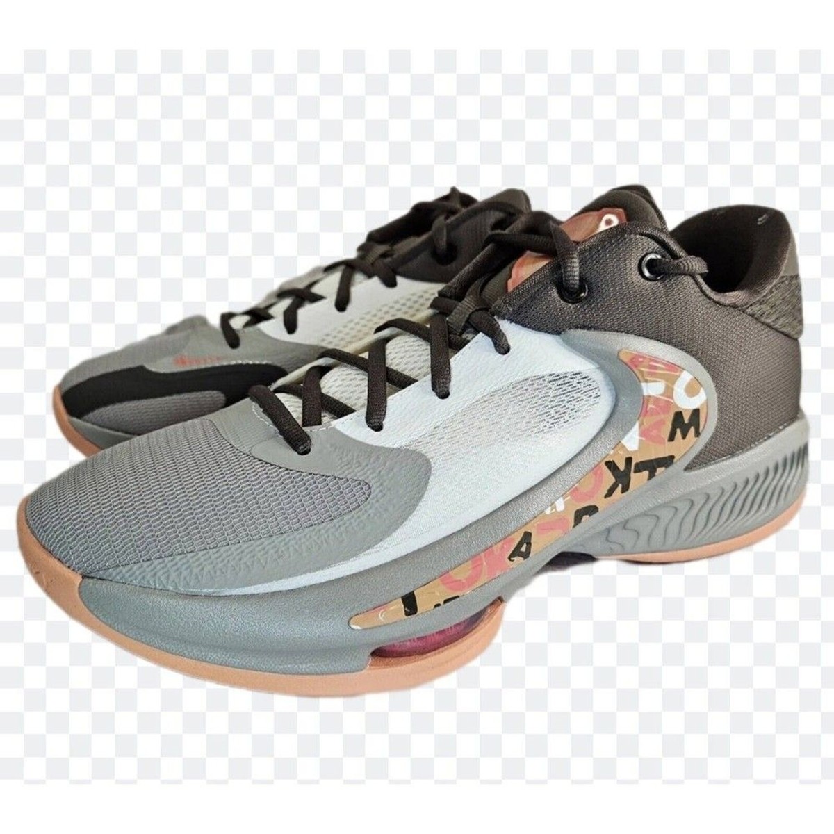 Nike Zoom Freak 4 Letter Bros men’s size 8 Nike Air Zoom Greek Freak 4 Giannis Letter Bros Ironstone  main image 3