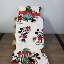 Disney Mickey and Minnie Christmas Plush Throw 2023 - Classic Holiday Blanket