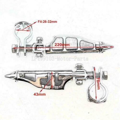 Soporte de reposapiés de pasarela ajustable para Yamaha Road Star XV1600A XV1700A Foto 2 de 4
