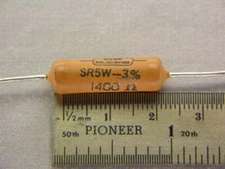 10 Sage Silicohm SR5W 1400 Ohm 5W 3% Silicone Wirewound Power Resistors