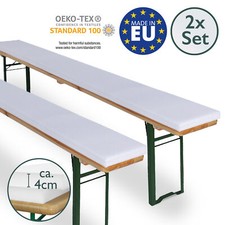 2x Schaumstoffauflage 4 cm stark Bierbank-Polster Auflage Schaumstoffunterlage