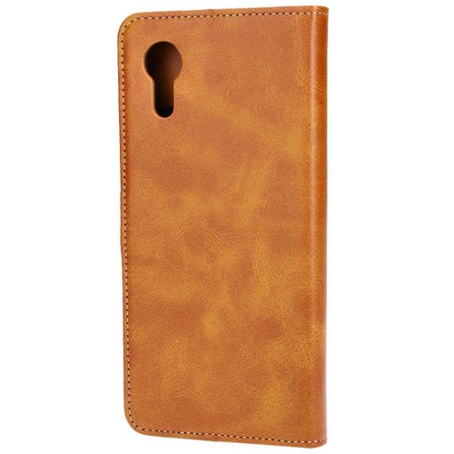 Handyhülle für Galaxy XCover 7 Bizon Case Cover Futeral Hülle Tasche Etui Braun - Zdjęcie 4 z 4