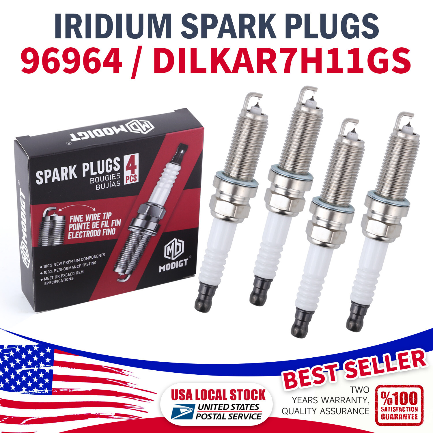 Genuine Quality Iridium Spark Plugs For Acura ILX TLX Honda Accord Civic CRV L4