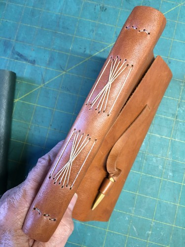 5x7 Genuine Leather Handmade Journal - great gift! - Picture 3 of 8