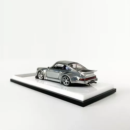 MC 1:64 Model Car Porsche RWB 930 Alloy Diecast Vehicle Collection-Chrome Silver - Picture 4 of 8