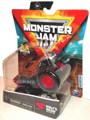 WOLF'S HEAD MOTOR OIL Wheelie Bar+ Poster Enthalten Series 20 Monster Jam Trucks