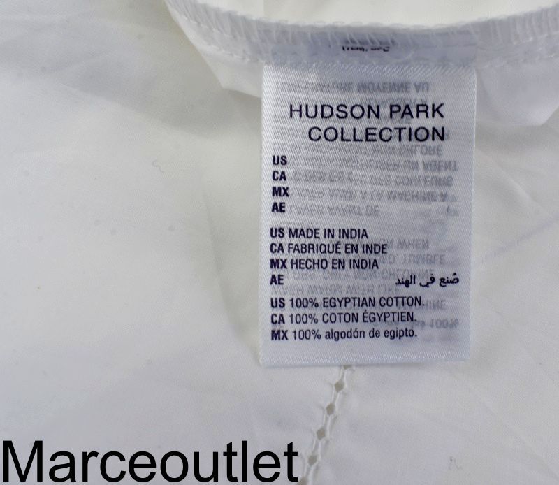 Hudson Park Classic Linens Egyptian Cotton Percale KING Pillowcases
