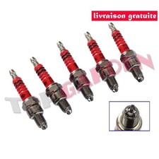 5pc 3 Electrode A7TC Bougie D'allumage 50 90 110 cc 125cc Dirt Bike ATV Scooter