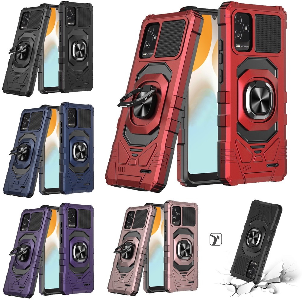 BLU View 5 Pro B170D Hybrid Case with Tempered Glass & Robotic Design  