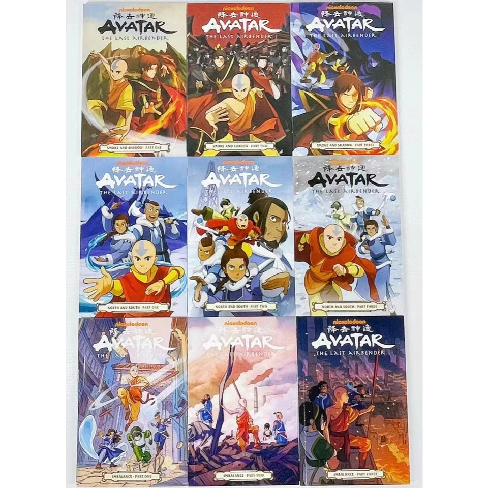 Juego completo de 18 libros de cómic de dibujos animados en inglés de AVATAR The Last Airbender Foto 3 de 4