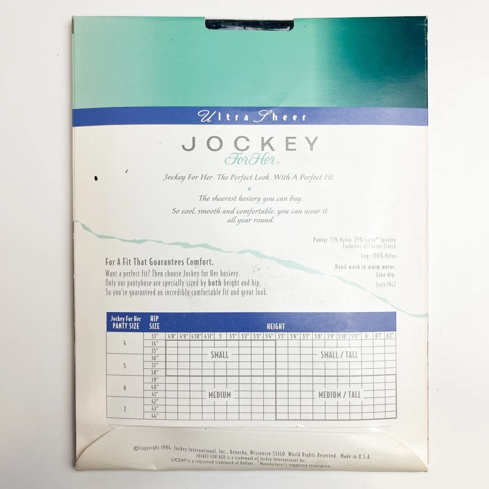 Pantimedias de colección Jockey Ultra Sheer Control Top - Medianas altas - Azul marino medianoche Foto 4 de 4