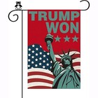 Trump Won Garden Flag Double Sided, Save America Yard Lawn Sign