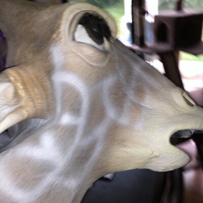 Giraffe Mask Jungle Safari Animal Fancy Dress Halloween Adult Costume Accessory