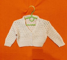 M&auml;dchen Strickj&auml;ckchen Gr&ouml;&szlig;e 80 86 Handmade Vintage Retro 80iger