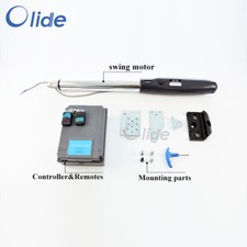 Olide Swing Gate Opener Single Arm with Photocell, Alarm Lamp, Electric Latch