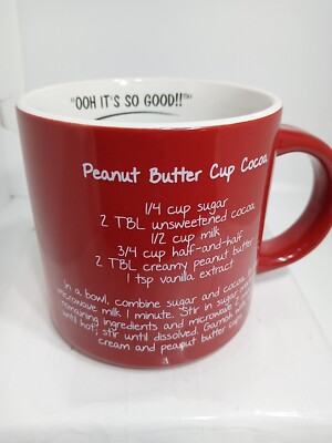 PEANUT BUTTER  CUP COCOA MUG.  OOH IT SO GOOD MUG.  MR. FOOD MUG. B336
