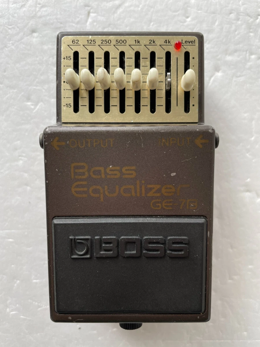 Boss GE-7B Bass Equalizer Guitar Effect Pedal Used Tested Work from Japan