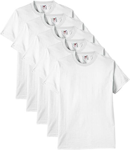 5 Pack Camisetas Básicas de Hombre Manga Corta Moda ✅ FRUIT OF THE LOOM Algodón - Imagen 7 de 17