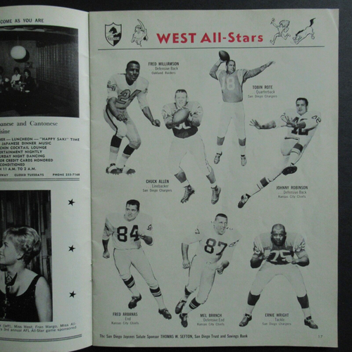 1964 American Football League All-Star Game Program, AFL East vs West, Jack Kemp - Picture 4 of 13