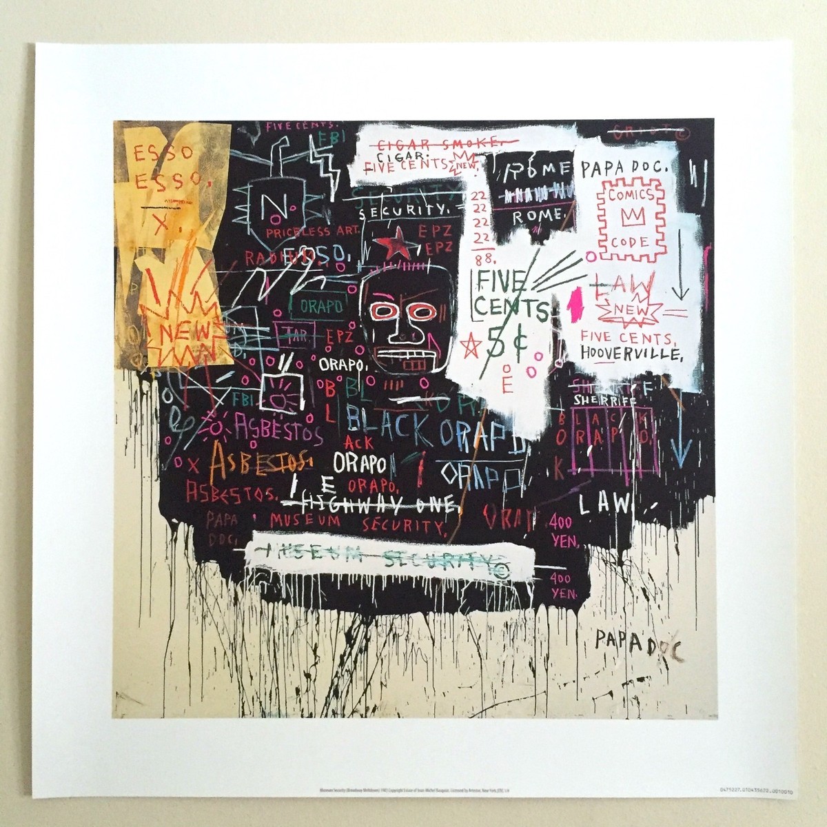 JEAN MICHEL BASQUIAT FINE ART LITHOGRAPH PRINT 