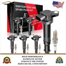 Ignition Coils Iridium Spark Plugs Kit For 2007-2009 Hyundai Santa Fe V6 2.7l Ignition Coils Iridium Spark Plugs Kit For 2007-2009 Hyundai Santa Fe V6 2.7l