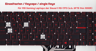 Einzeltaste/Keycap/single Key NEU |für MSI Laptop GF75 MS-17F3 Tastatur Keyboard