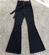 Veronica Beard Jeans 26/2 Sheridan Exaggerated Flare High Rise Notch Waistband