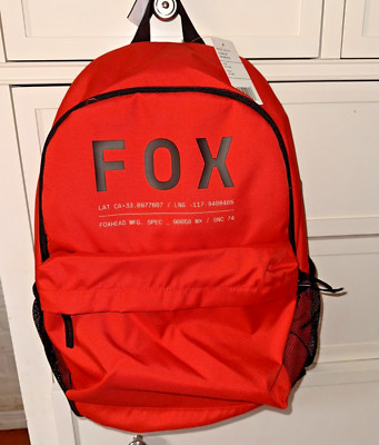 NWT Fox Racing MX Casuals - CLEAN-UP Backpack Red