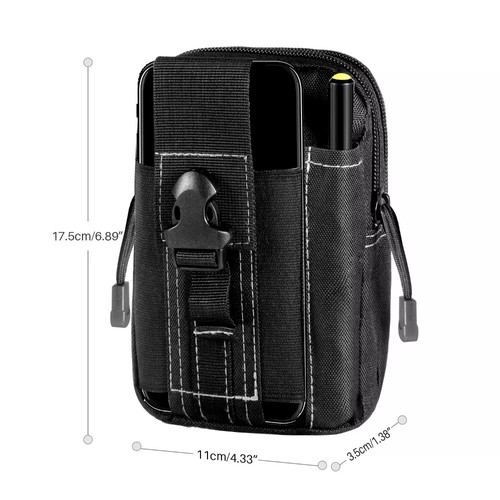 Utility Tactical Molle Pouch EDC Multi-purpose Belt Waist Pack Cell Phone Pocket - Picture 8 of 18