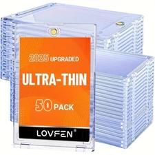 Ultra-thin One Touch Magnetic Card Holder Holds 35PT Cards 50/100/150/200 Pack