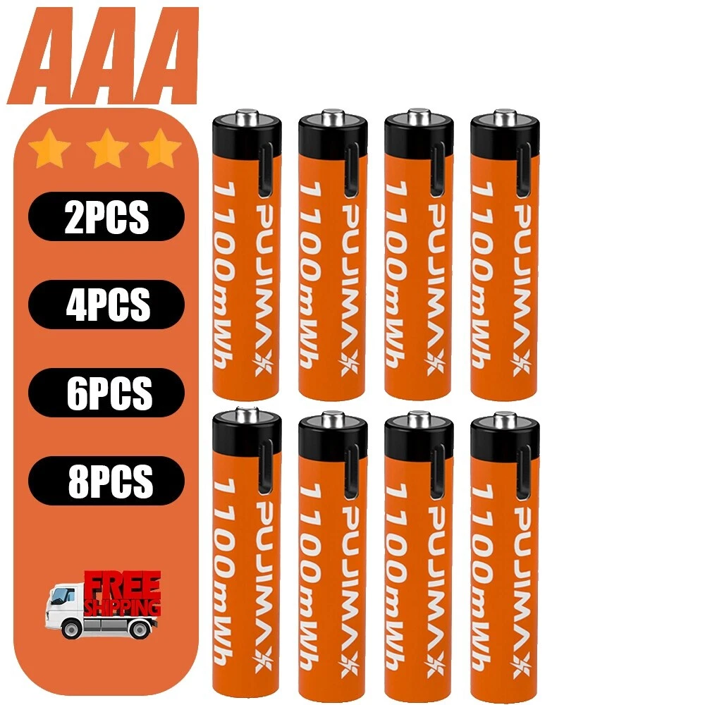 Li-Ion AAA Rechargeable Batteries