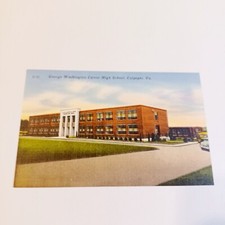 Postcard: George Washington Carver High School-Culpeper Virginia-Linen Crafts 