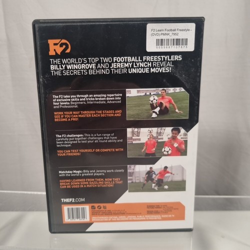 F2 Learn Football Freestyle DVD Volume One Billy Wingrove & Jeremy Lynch Signed - Imagen 2 de 7