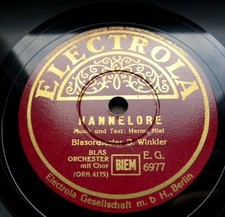 1634/WENN DIE SONNE SCHEINT ANNEMARIE-NIELS Kompos.-WWII Marsch-78rpm Schellack