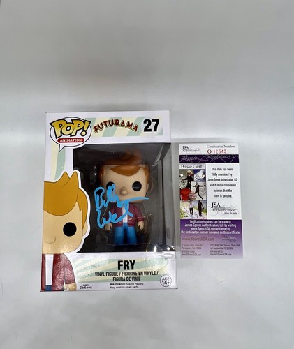 BILLY WEST HAND SIGNED AUTOGRAPHED FRY FUTURAMA FUNKO POP WITH JSA COA - Picture 7 of 7