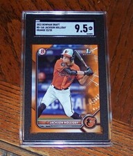 2022 Bowman Draft Paper ORANGE Jackson Holliday 22/25 SGC 9.5 MT+