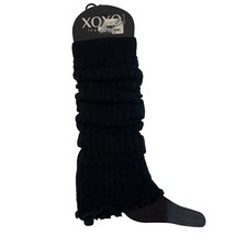 Leg Warmers XOXO Black Boot Cuffs Socks Fall Winter Fashion