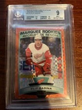 2019-20 O-Pee-Chee Platinum Orange Checkers Filip Zadina #'d 20/25 BGS 9 Rookie
