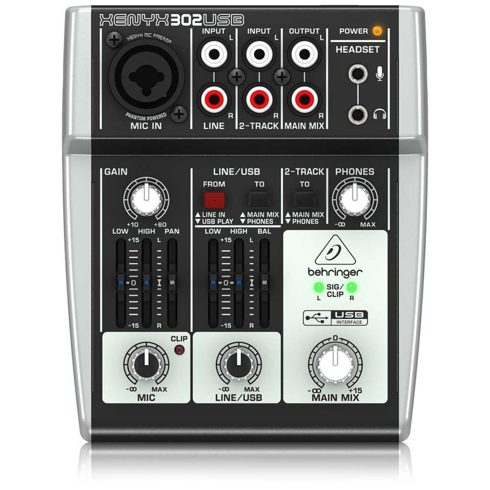 New BEHRINGER XENYX 302USB 5-Input mixer USB/Audio Interface Japan