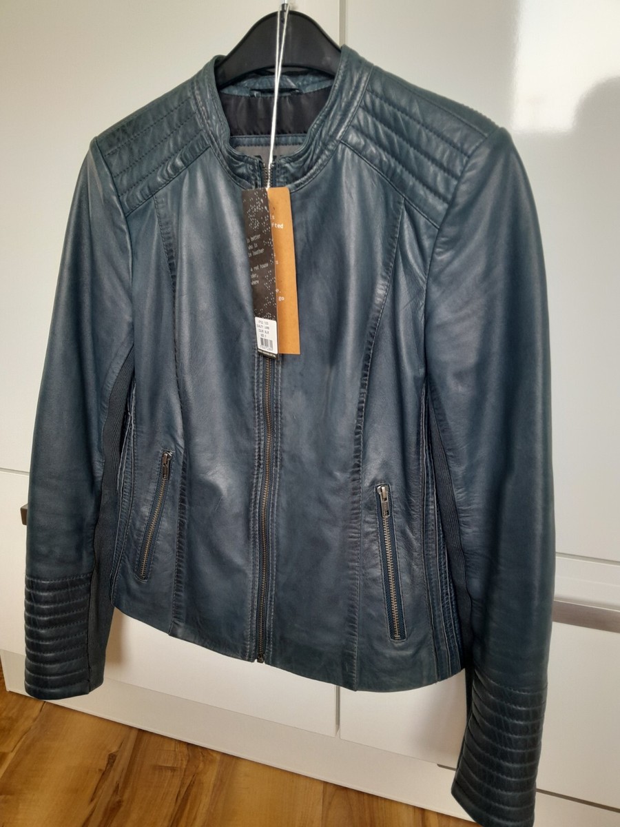 Lederjacke Damen AIM, blau, S, 100% Leder, gebraucht