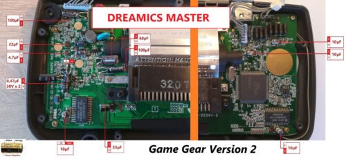 SEGA Game Gear Replacement Capacitors | Complete Cap Kit | Sound & Image Repair - Picture 3 of 7