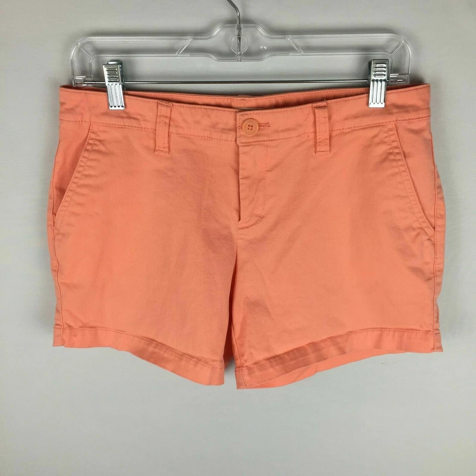 Pantalones Cortos Chinos Victoria's Secret Para Mujer 6 Naranja Mezcla de Algodón Informales Verano Boho Foto 2 de 4