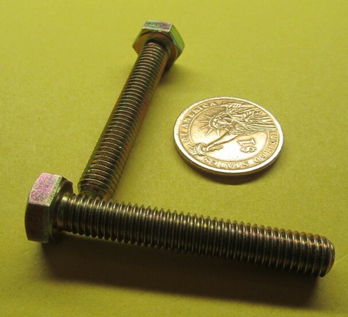 Tap Bolt Metric, FT, GR 10.9 Yellow Zinc M8 x 1.25 x 50 mm Length, 20 Pcs - Picture 11 of 12